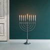 Vintiquewise Modern Solid Metal Judaica Hanukkah Menorah 9 Branched Candelabra - 2 of 4