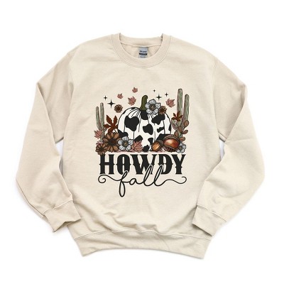 Simply Sage Market Women's Graphic Sweatshirt Howdy Fall Pumpkin