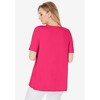 Jessica London Stretch Knit Cutout Swing Tunic - 3 of 4