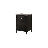 HomeStock Silver Champagne Champagne Nightstand 28x23x17 with Three Drawers, Contemporary Bedside Table for Storage and Stylish Bedroom Use - 2 of 4