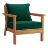 WestinTrends Avalon Outdoor Modern HDPE Patio Club Chairs with Deep Seat Cushions (Set of 2) - 4 of 4