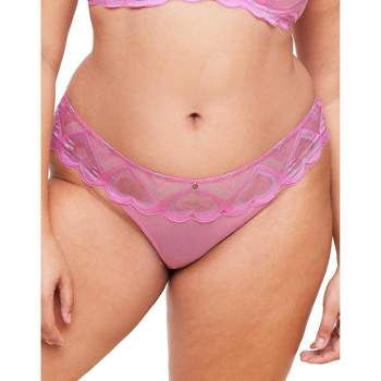 Adore Me Women's Colete Cheeky Panty M / Printed Lace C05 Pink.