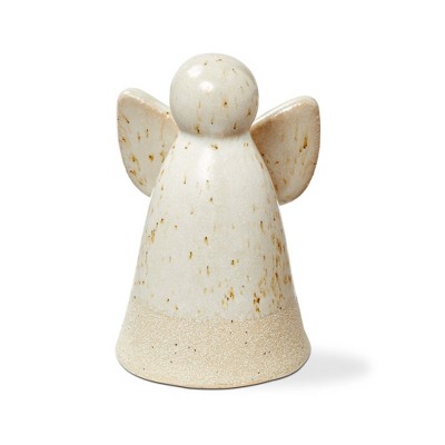 Tag Ceramic Angel Figurine - Decorative Holiday Decor for Everyday Use, White, 2.5" x 2.5" x 3.5" - Spot Clean
