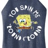 Women's - SpongeBob SquarePants - You Spin Me Round And Round Graphic High Neck Tank - image 2 of 4