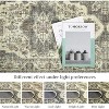 Washable Vintage Medallion Area Rug Non Slip Backing Stain Resistant & Low Pile Carpet for Bedroom Living Room Dining Room Bedroom - 2 of 4