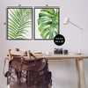 Stupell Industries Minimal Tropical Green Palms 2pc Framed Giclee Art Set, Black, 24" x 30" - 3 of 4