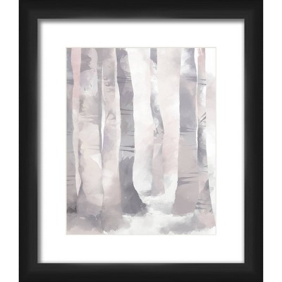 13" x 15" Matted to 2" Lost Mist Picture Framed Black - PTM Images
