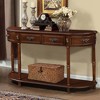 Hrinhom 52"W Retro Pine Wood Console Table,Entry Table With Open Shelf and 2 Drawers,Cherry - 2 of 4