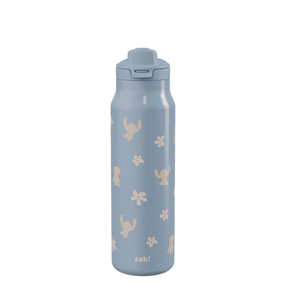 Zak Designs 24oz Stitch Stainless Steel Vacuum Insulated Chug Bottle Blue