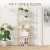 5-Tier Industrial Bookshelf, 71 Inch Tall Metal Arch Bookcase  Sturdy Storage Organizer for Living Room and Home Office, - 3 of 4