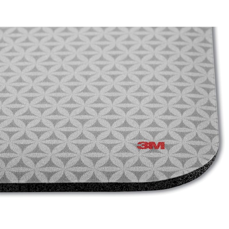 3M Precise Mouse Pad with Gel Wrist Rest - Gray Bitmap - 8" Dimension - Foam, 3 of 4