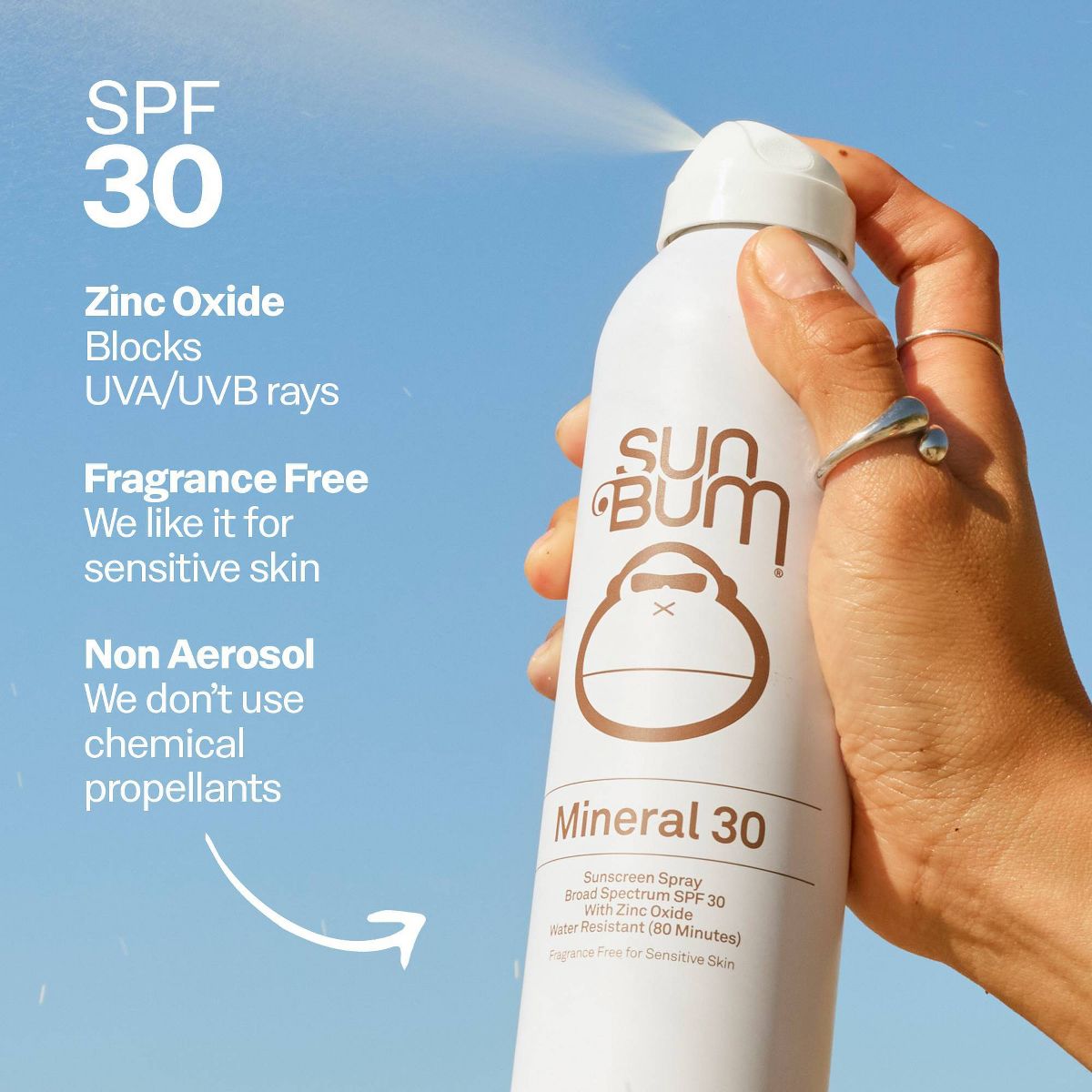 Sun Bum Mineral Spray Sunscreen - SPF 30 - 6oz - thumbnail 3