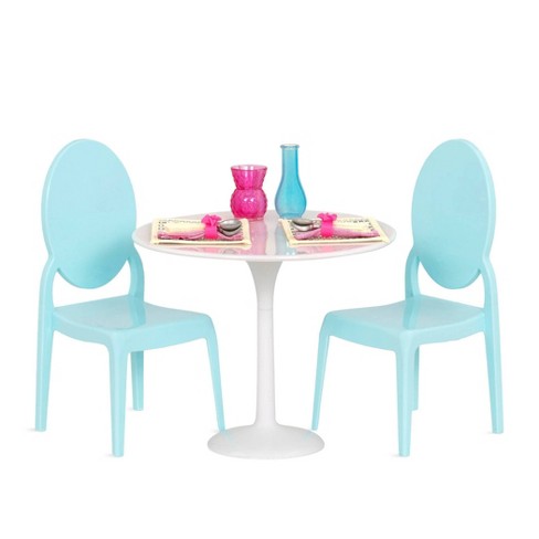 Vice Bukser Sky Our Generation Furniture Playset For 18" Dolls - Table For Two In White &  Blue : Target