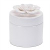 Stoneware Box with Floral Lid Accent (Set of 3) - 3 of 4