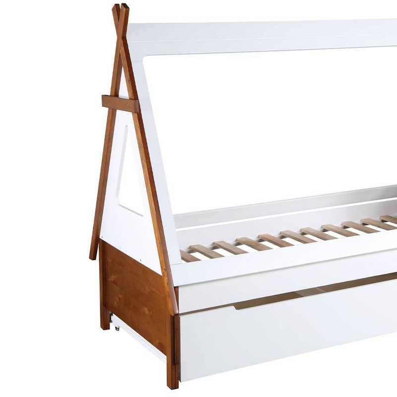 82&#34;Twin Bed Loreen Bed Oak White Finish - Acme Furniture, 2 of 7