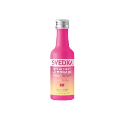 SVEDKA Strawberry Lemonade Flavored Vodka - 50ml Plastic Bottle