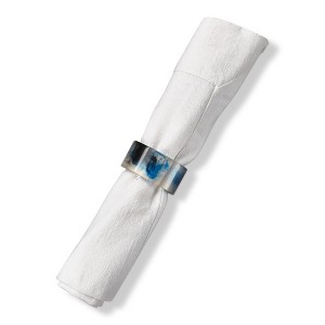 TAG Blue Ink Polyresin Napkin Ring, 2.0L x 2.0W in. - 1 of 2
