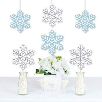 Big Dot of Happiness Winter Wonderland - Snowflake Decorations DIY Snowflake Holiday Party and Winter Wedding Essentials - Set of 20