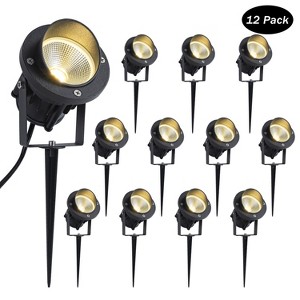 C Cattleya Outdoor LED Landscape Spotlight with Ground Stakes for Garden Pathway and Courtyard - 1 of 4