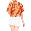 LA LEELA Women's Summer Casual Beach Collared Blouses Short Sleeve Button Up Dress Tee Shirts Hawaiian Tops for Women - 3 of 4