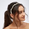 Unique Bargains Women's Rhinestone Vintage Wavy Faux Pearl Headband - 2 of 4