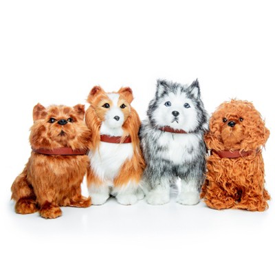 The Queen's Treasures Set of 4 Puppy Dog Pets For Use With 18 Inch Dolls