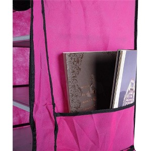 Coucheta 10-Tier Shoe Organizer - Vertical Space-Saving Storage Tower Holds 20-40 Pairs, Metal Frame, Dustproof Cover, Rose Red - 1 of 4