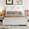 Queen Size Platform Bed With with 2 Big Drawers and Twin XL Size Trundle-ModernLuxe - 2 of 4