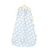 Hudson Baby Infant Girl Cotton Long-Sleeve Wearable Sleeping Bag, Sack, Blanket, Daisy Bee Sleeveless - 2 of 4