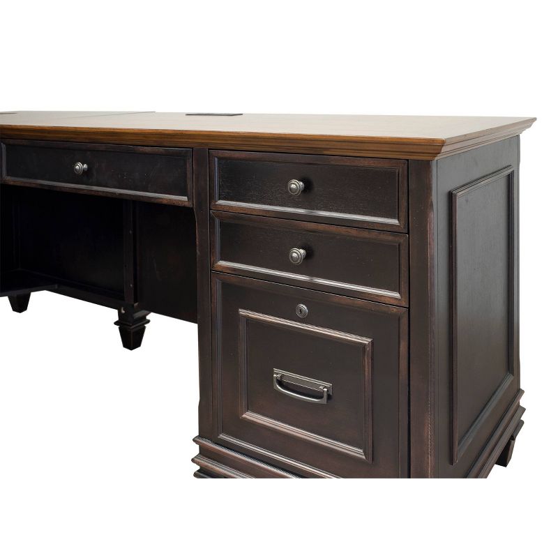 Hartford L Shaped Pedestal Desk - Martin Furniture, 5 of 10