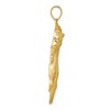 Black Bow Jewelry 14k Yellow Gold Large Vertical Panther Pendant - 2 of 4