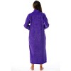 Just Love Womens Plush Zipper Lounger Solid Robe | Long Bathrobe Duster - 3 of 3