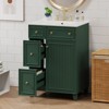 INFURNIC Vanity Tables, Compact Bathroom Vanity with Ample Storage for Small Spaces and Easy Maintenance, Frosty Green, 18.3"*24"*34.3" - 2 of 4
