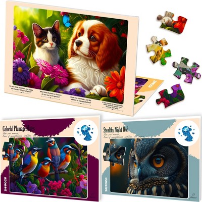 QUOKKA 13-35 Pieces Dementia Jigsaw Puzzles for Elderly - Alzheimers Activities for Seniors