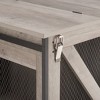 Racxily Farmhouse Dog Cage Crate Furniture with Sliding Barn Door, Wooden Dogs Kennel End Table w/ Flip-top Plate Dog House, Detachable Divide - 4 of 4