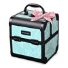 Byootique Makeup Train Case Cosmetic Organizer w/ Mirror Tray Artist - 2 of 4