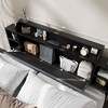 Famapy Queen Bed Platform Bed: Sturdy Construction,Headboard,Upholstered & Metal Frame, Hidden&le Storage – Great for Organized Bedrooms - 2 of 4