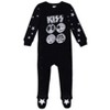 KISS Baby Sleep N' Play Coverall Bodysuit Shorts and Bib 4 Piece Outfit Set Newborn to Infant - image 2 of 4