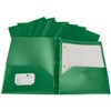 FOLDER SCHOOL SMART TWO-POCKET HEAVYWEIGHT POLY WITH FASTENERS - 3 of 4