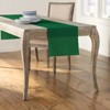 Slickblue 14"x108" Linen-Look Table Runner – Polyester Poplin, Wrinkle-Resistant, Serged Edge Finish, 41 Color Options - 2 of 3