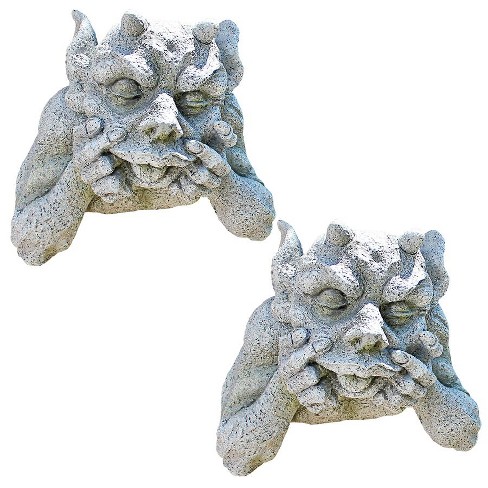 Design Toscano Gnash The Grotesque Gargoyle Wall Sculptures: Set