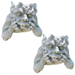 Design Toscano Gnash The Grotesque Gargoyle Wall Sculptures: Set of 2