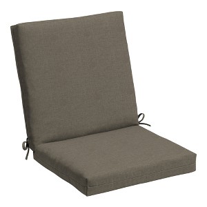 ARDEN Basics Outdoor Midback Dining Chair Cushion, 19.5 x 17, Water Repellent and Fade Resistant - 1 of 4