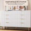 8 Drawer Dresser, Modern Dresser for Bedroom, Wooden Chest of Drawer with Gold Metal Handle and Legs, Large Storage Dresser Organizer for Living Room - 4 of 4