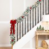 Northlight Flocked Madison Pine Artificial Christmas Garland - 9' x 10" - Unlit - 2 of 4