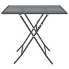vidaXL Patio Table, 31.5"x31.5"x28.3" Expanded Metal Mesh Anthracite - 4 of 4