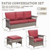 Buenhomino Outdoor Patio All-Weather Wicker Furniture Set - 2 of 4