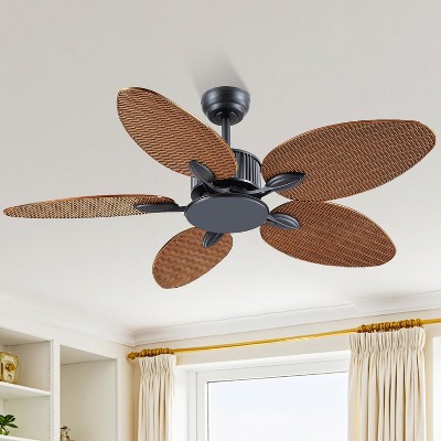 50 Inches Brown Ceiling Fan without Light