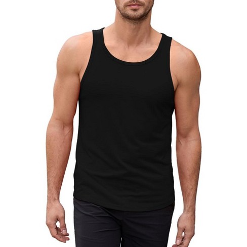 Men s 3 Pack Tank Tops Workout Shirt Quick Dry Sleeveless Gym Stringer Muscle T shirts Target