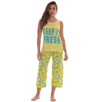 Just Love Womens Pajamas Cotton Capri Set 6329-10385-S - Just Love Fashion